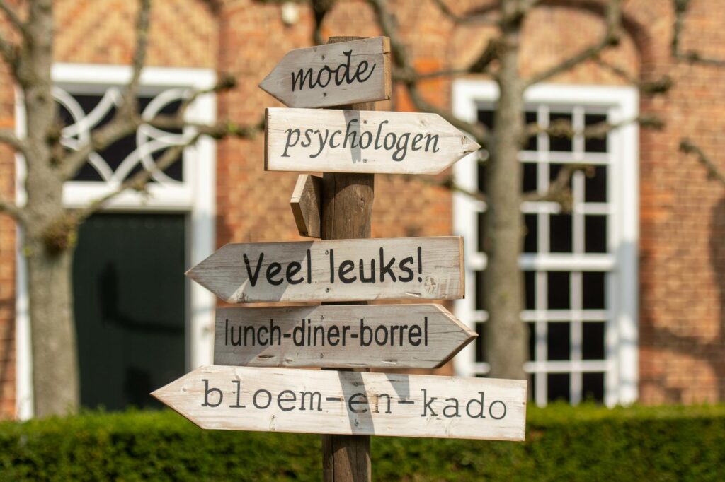 business direction compass