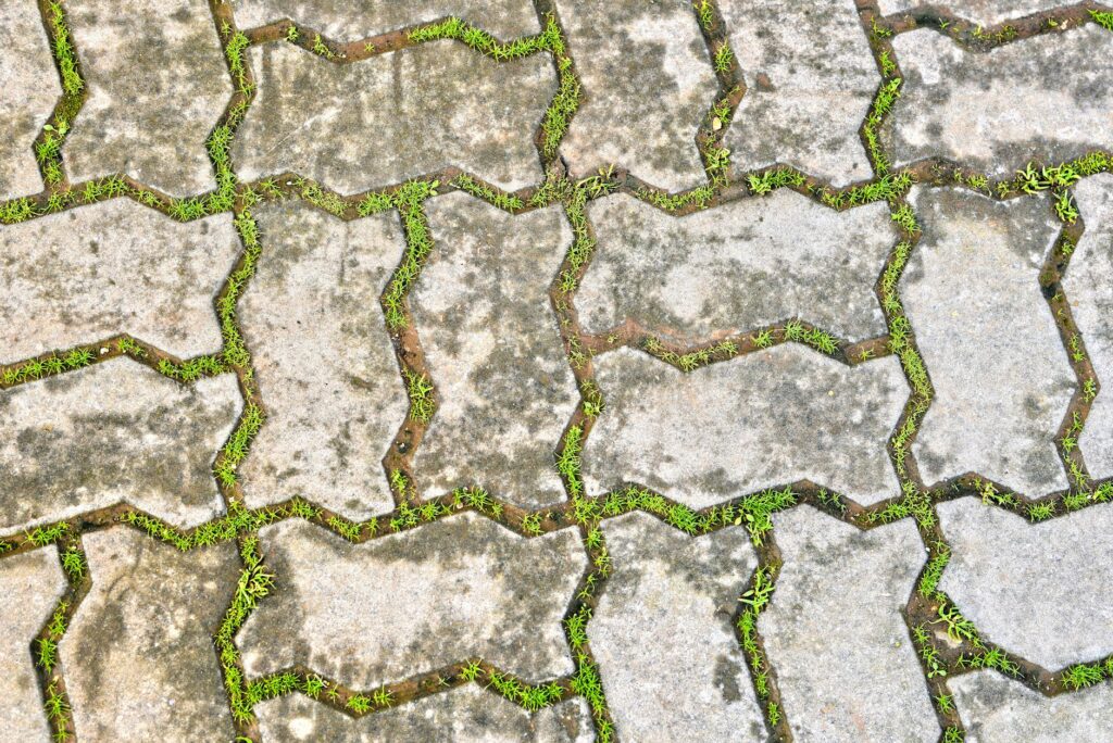 interlocking paver patio